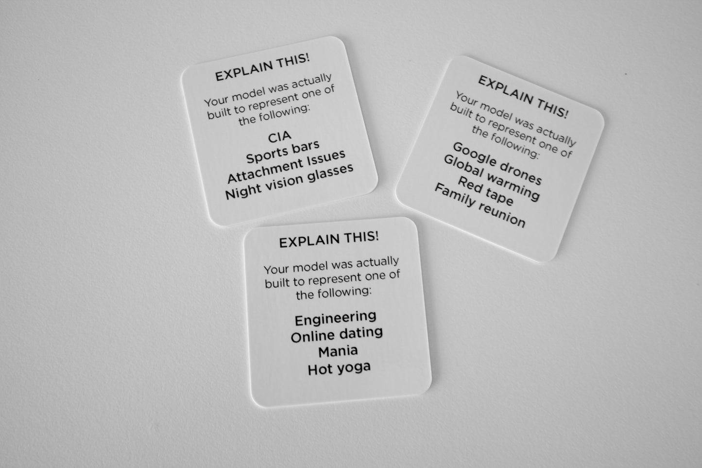 Explain This! (Lime Backs Square Cards)